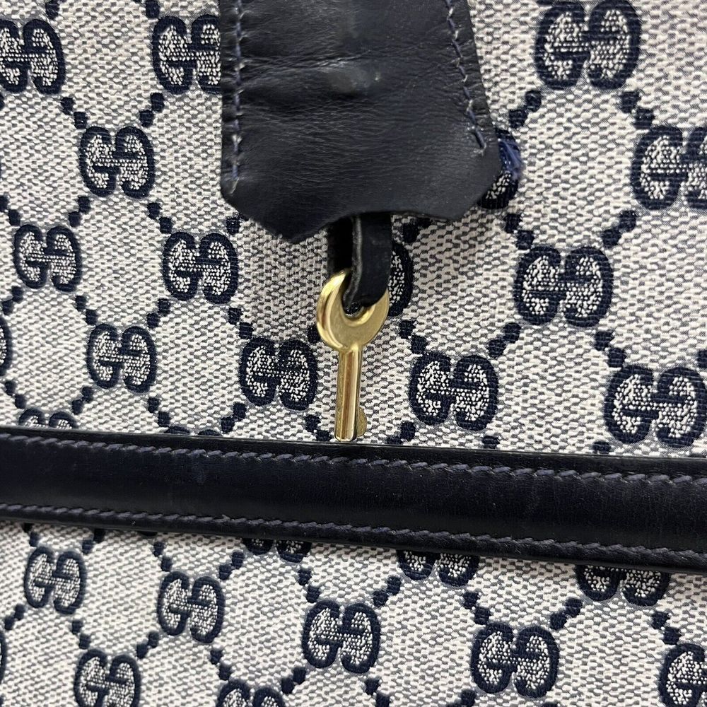 Gucci Black and Gray Monogram Briefcase - Picture 16 of 16